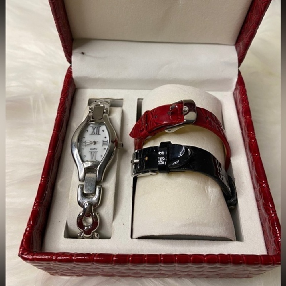Interchangeable Band Quartz Watch Set